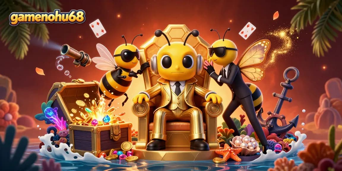 Join gamenohu68 in a thrilling casino adventure with vibrant slots and dynamic characters.