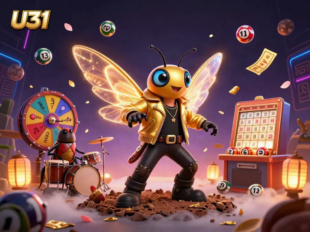 Join the excitement at U31 with colorful lottery elements, a lively performance, and engaging casino vibes.