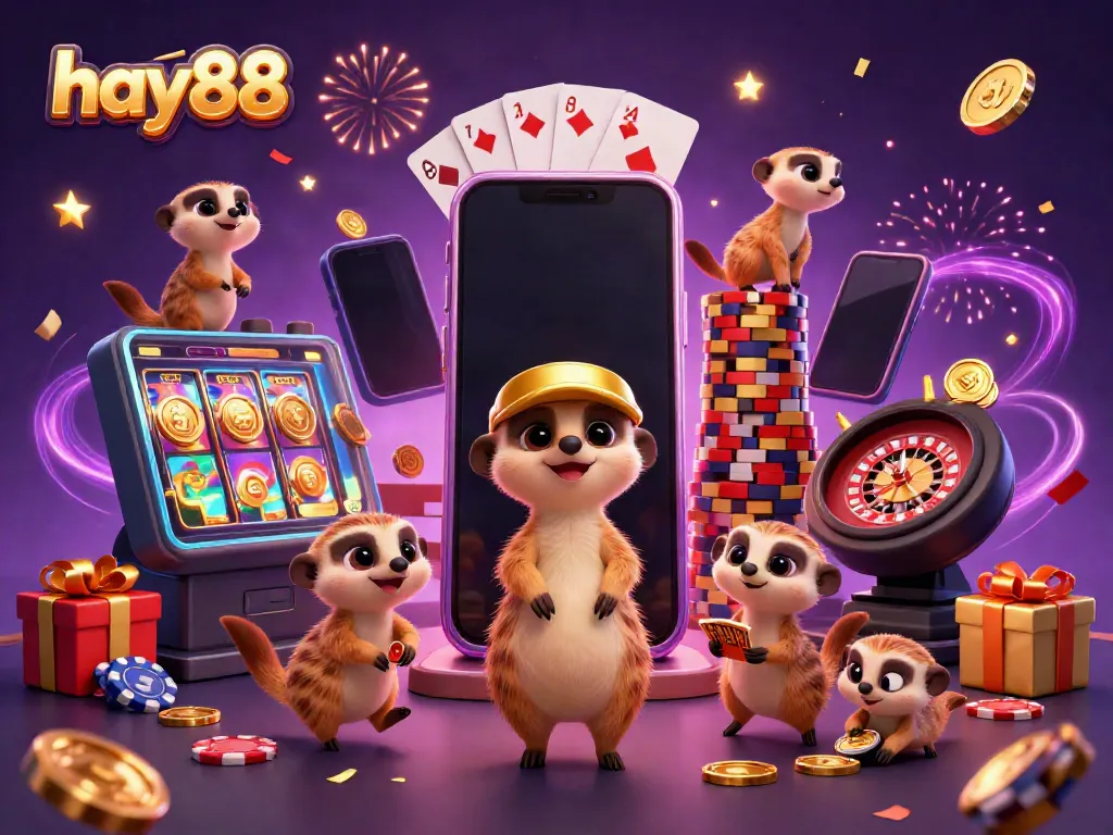 Experience an exciting gaming adventure with hay88's meerkat casino scene, combining fun and strategy.