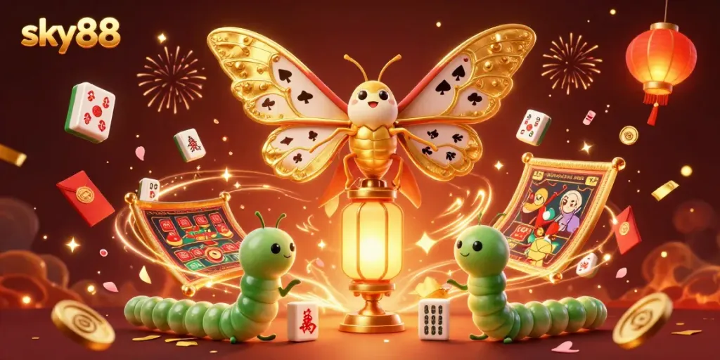 Experience thrilling games and vibrant play at sky88 with stunning graphics and casino-themed elements.
