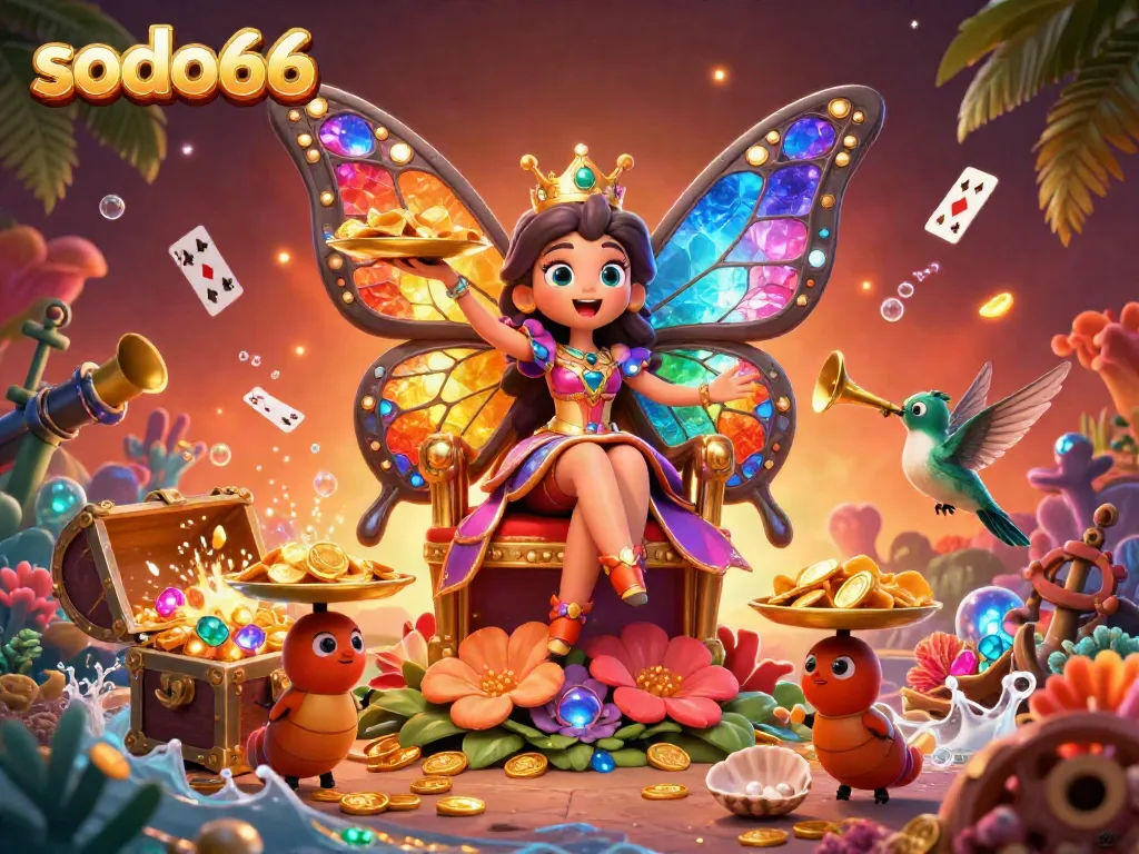 Engage in thrilling gameplay at sodo66 with vibrant casino action featuring unique characters and treasures.