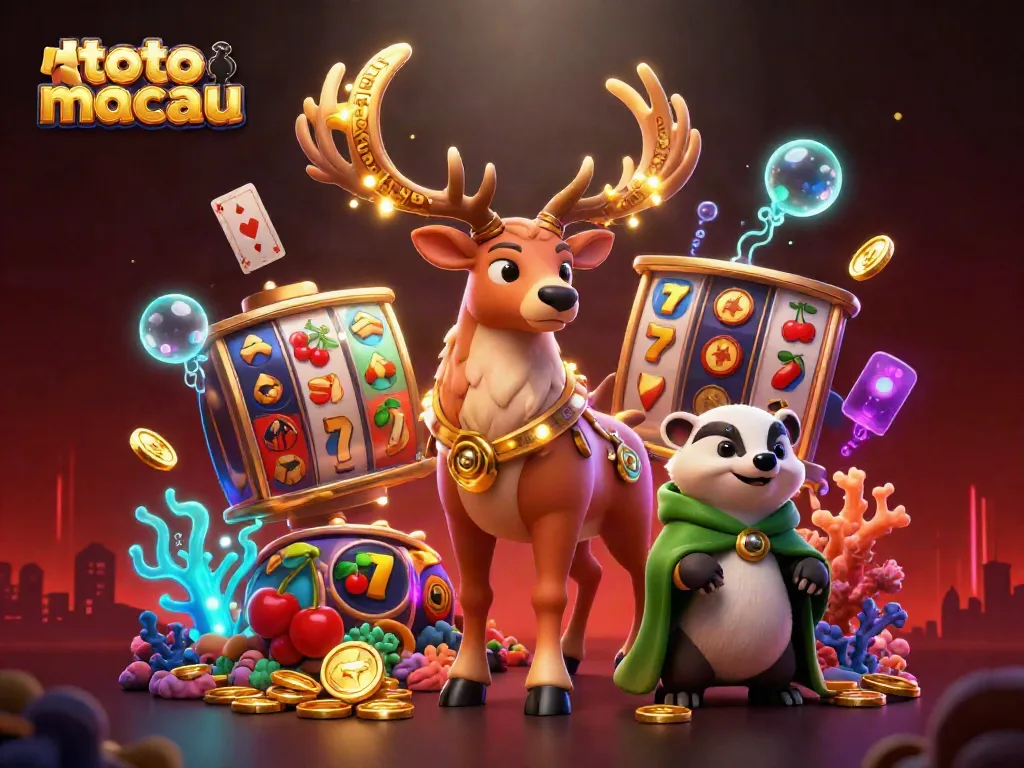 Menangkan togel dengan toto macau, saksikan momen menegangkan permainan angka dalam ilustrasi 3D yang menarik.