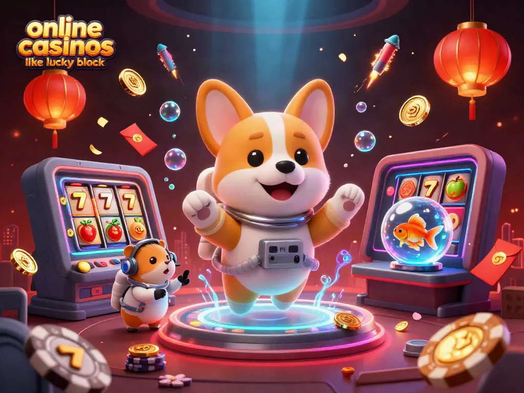 Discover top online casinos like Lucky Block with vibrant gameplay and enticing bonuses in an immersive setting.