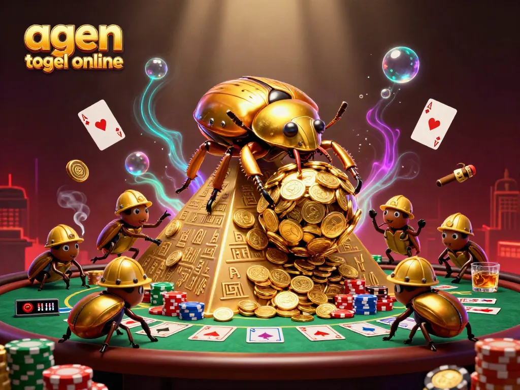 Engage with exciting agen togel online strategies amid vibrant casino elements and dynamic characters.