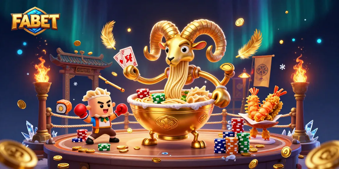 Experience exciting gaming at FABET with dynamic characters and vibrant casino elements.