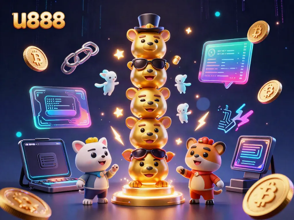 Catch the thrill of u888 in a vibrant 3D scene with engaging casino elements.