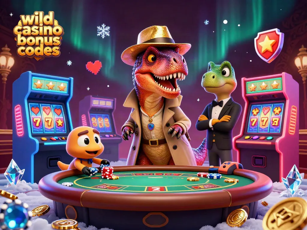 Experience thrilling gameplay with wild casino bonus codes at the blackjack table in this dynamic 3D illustration.