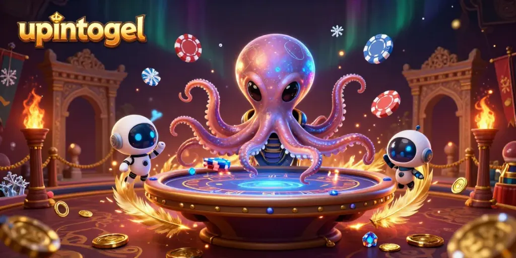 Menangkan permainan di upintogel dengan strategi taruhan yang cerdas dalam ilustrasi kasino 3D.
