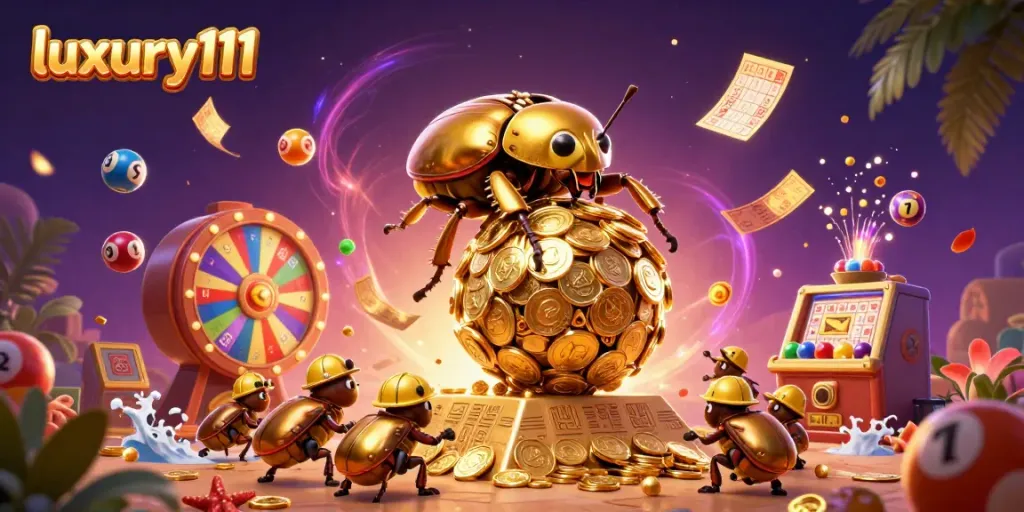 Experience excitement at luxury111 with dynamic casino characters and vibrant gambling elements.