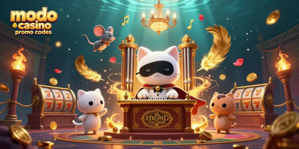 Experience exciting games with modo casino promo codes showcasing vibrant 3D characters and casino elements.