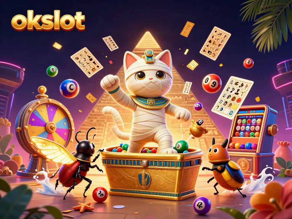 เล่นสล็อตออนไลน์ที่ okslot ในคาสิโนพีระมิด พร้อมตัวละครน่ารักและบรรยากาศดี