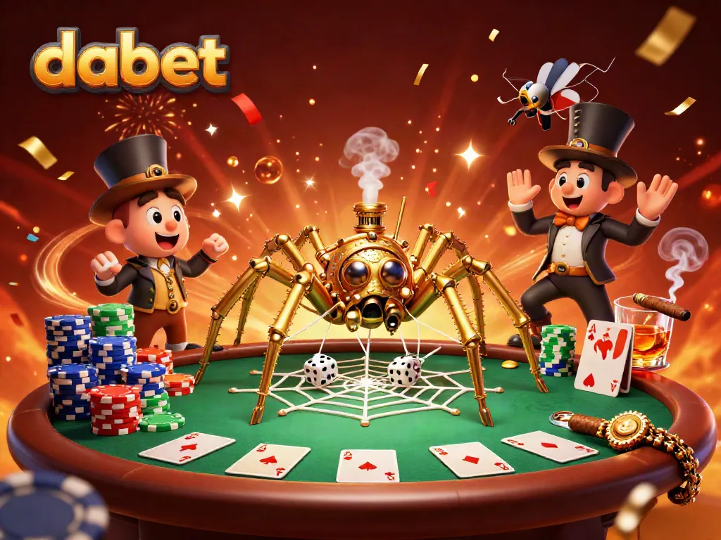 Engage with dabet's vibrant 3D casino world where steampunk elements meet fascinating gaming.