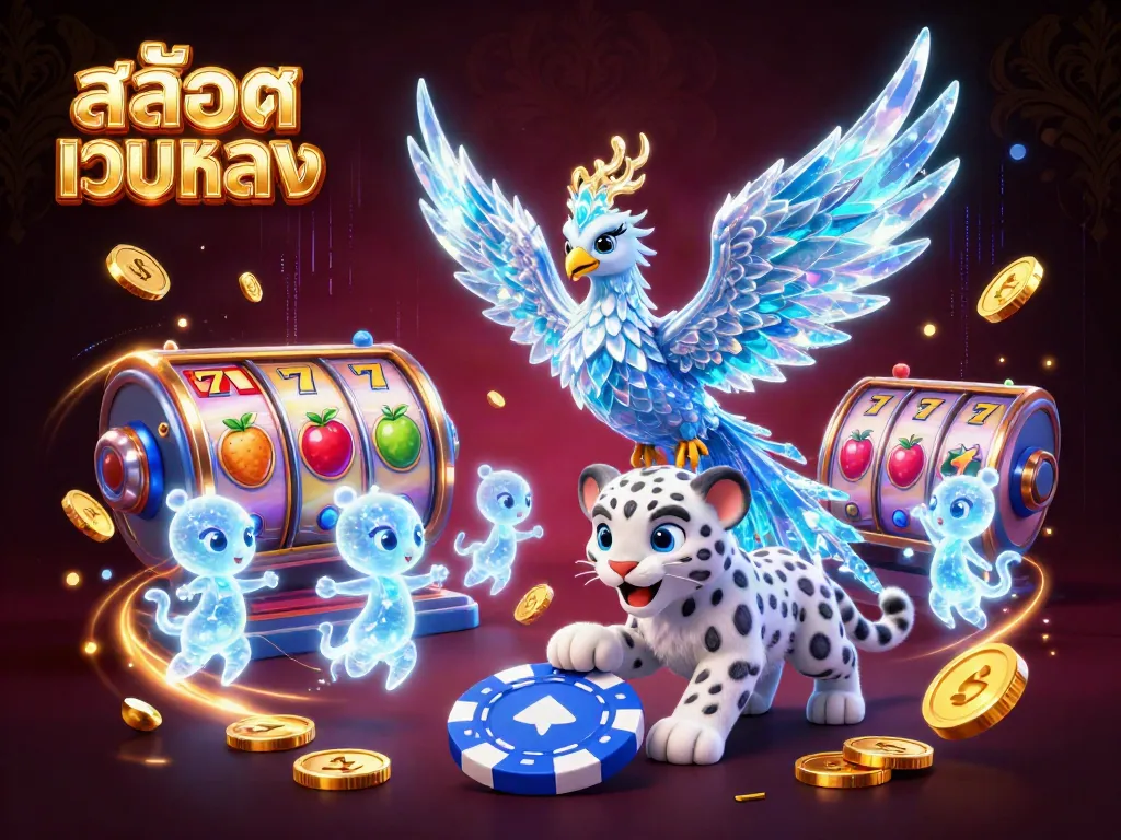 เล่นเกมสล็อตเว็บตรงพร้อมสัญลักษณ์แห่งโชคลาภในภาพ 3D