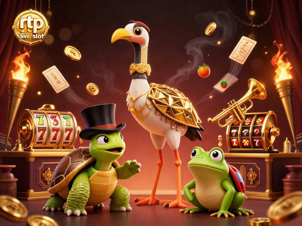Engage with the thrilling rtp live slot experience in a vibrant casino scene filled with excitement.