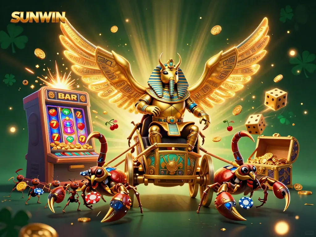 Engage with SUNWIN's thrilling 3D digital casino experience featuring vibrant slots and dynamic characters.