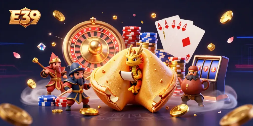 E39 brings excitement with its golden fortune cookies and dynamic gaming elements, creating winning opportunities.