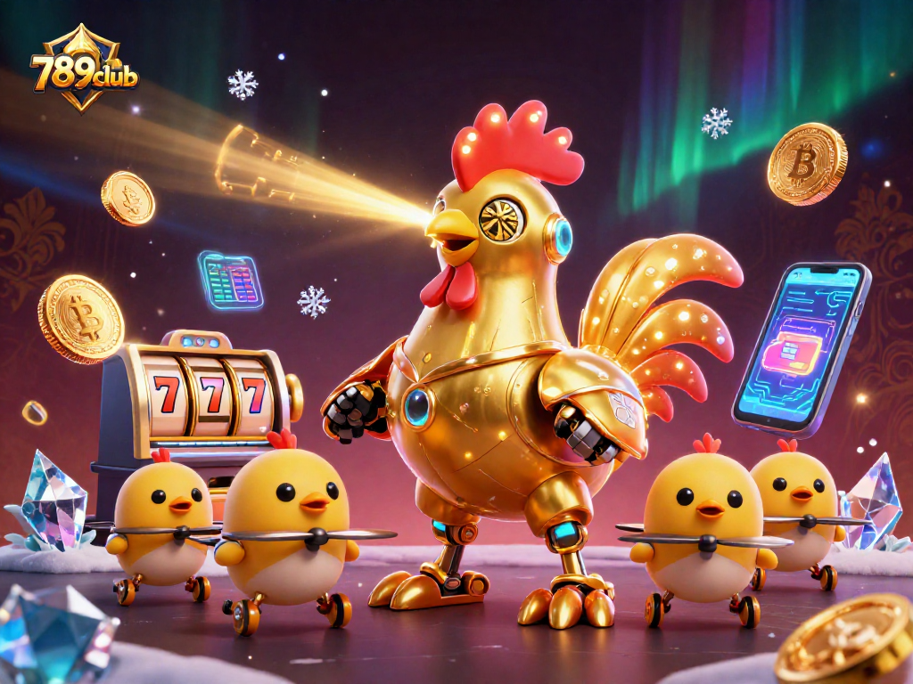 Experience 789club excitement with colorful slot reels and golden coins!