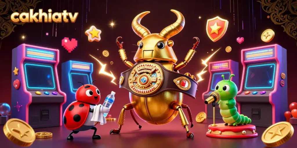 Experience exhilarating sports betting action with cakhiatv, featuring dynamic 3D casino elements.