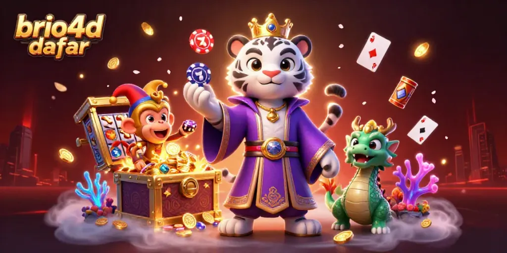 Experience the thrill of gaming at BRIO4D daftar with vibrant slot reels and unique features.
