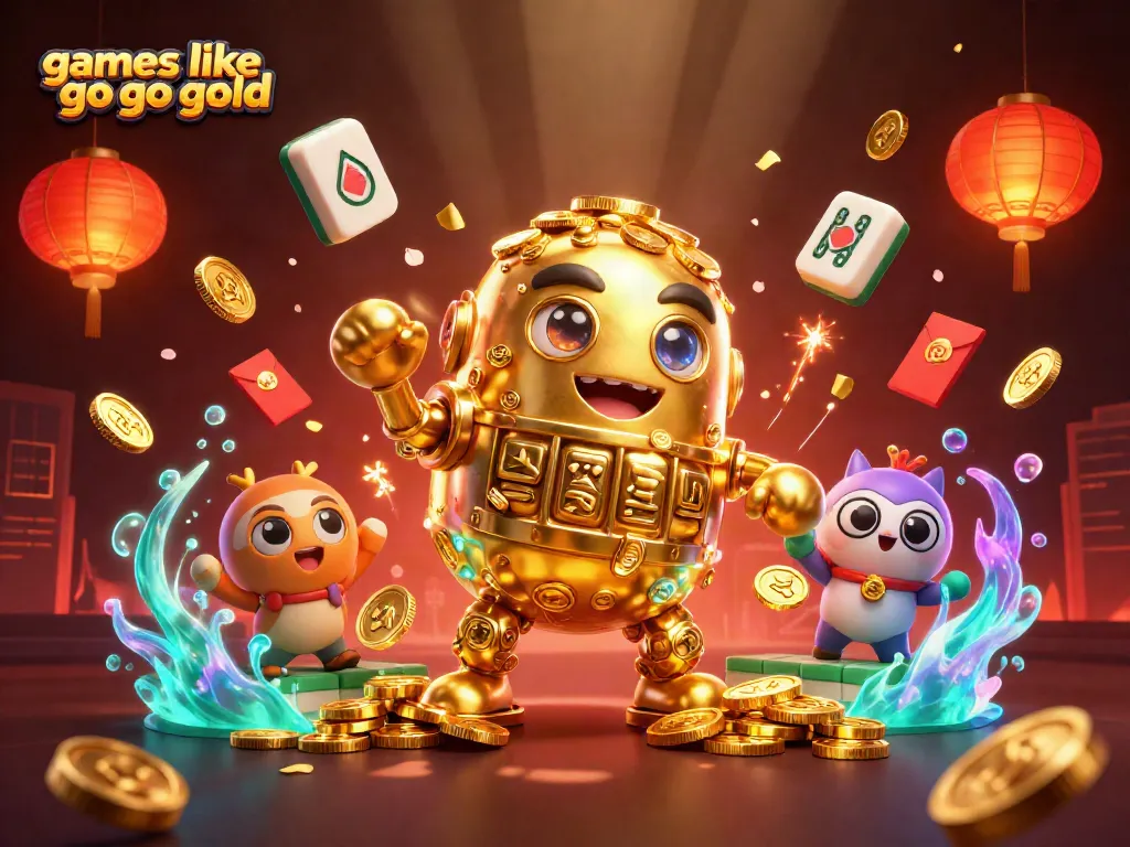 Win big with games like go go gold featuring an ancient golden golem and vibrant casino elements.