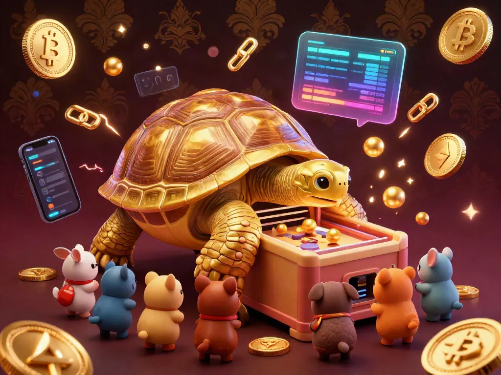 Experience new888 with an exciting golden tortoise pinball machine surrounded by crypto coins and vibrant energy.