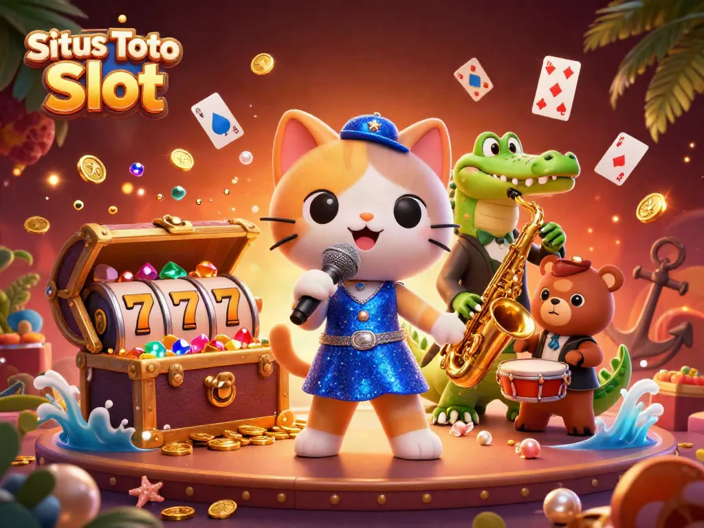 Raih kemenangan di Situs Toto Slot dengan kucing penyanyi jazz dan karakter unik lainnya.